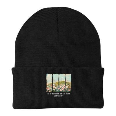 He Is Risen Christian Wildflower Happy Easter Beanie