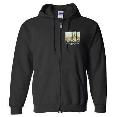 He Is Risen Christian Wildflower Happy Easter Full Zip Hoodie