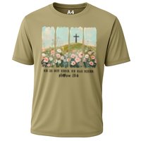 He Is Risen Christian Wildflower Happy Easter Performance Shirt
