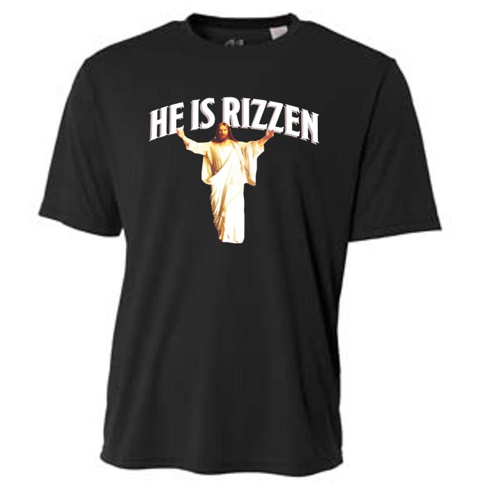 He Is Rizzen Meme Cooling Performance Crew T-Shirt