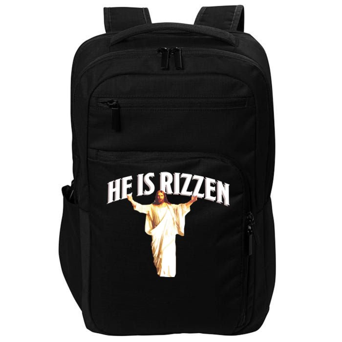 He Is Rizzen Meme Impact Tech Backpack