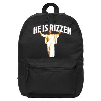 He Is Rizzen Meme 16 in Basic Backpack