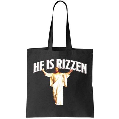 He Is Rizzen Meme Tote Bag