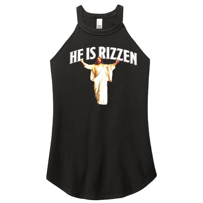 He Is Rizzen Meme Women’s Perfect Tri Rocker Tank