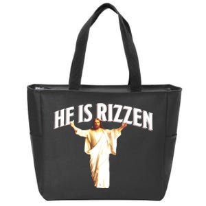 He Is Rizzen Meme Zip Tote Bag