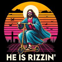 He Is Rizzen Jesus Is Rizzen Cool Jesus Jesus Has Rizzen Cooling Performance Crew T-Shirt