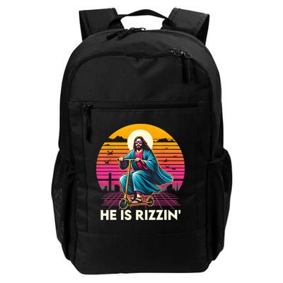 He Is Rizzen Jesus Is Rizzen Cool Jesus Jesus Has Rizzen Backpack