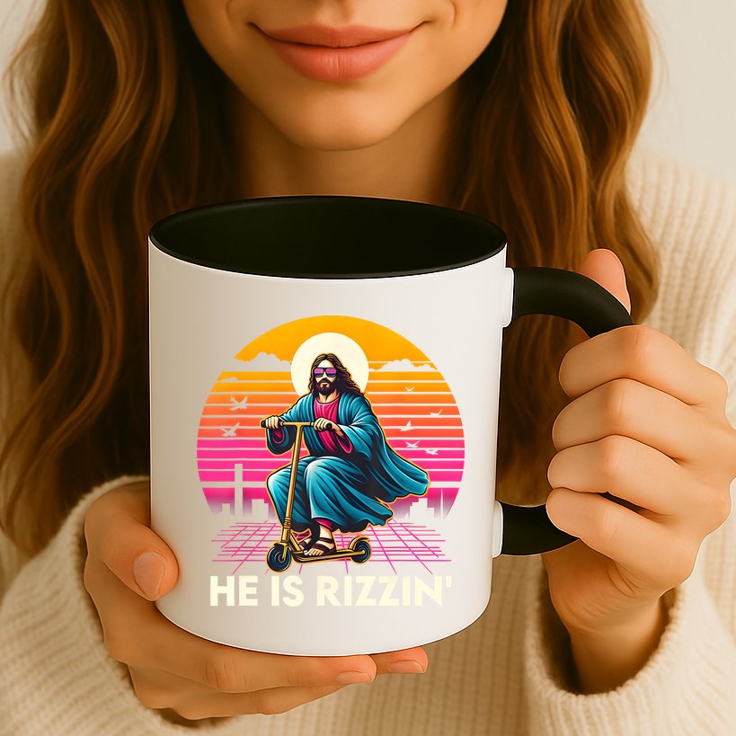 He Is Rizzen Jesus Is Rizzen Cool Jesus Jesus Has Rizzen Mug