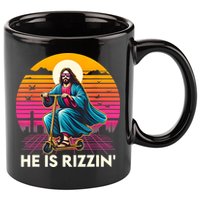 He Is Rizzen Jesus Is Rizzen Cool Jesus Jesus Has Rizzen 11oz C Handle Ceramic Mug