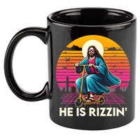 He Is Rizzen Jesus Is Rizzen Cool Jesus Jesus Has Rizzen 11oz C Handle Ceramic Mug