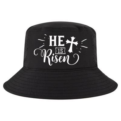 He Is Risen Jesus Easter Cross Cool Comfort Performance Bucket Hat