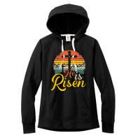 He Is Risen Christian Easter Jesus Women's Fleece Hoodie