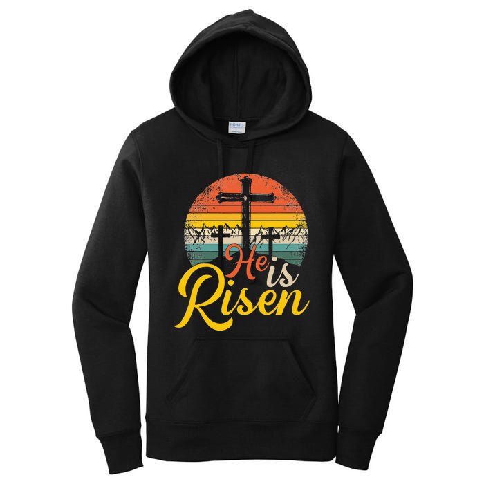 He Is Risen Christian Easter Jesus Women's Pullover Hoodie