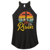 He Is Risen Christian Easter Jesus Women's Perfect Tri Rocker Tank