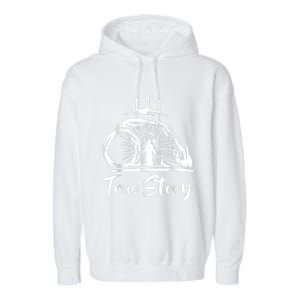 He Is Risen Cross Jesus Easter Day Christians True Story Garment-Dyed Fleece Hoodie