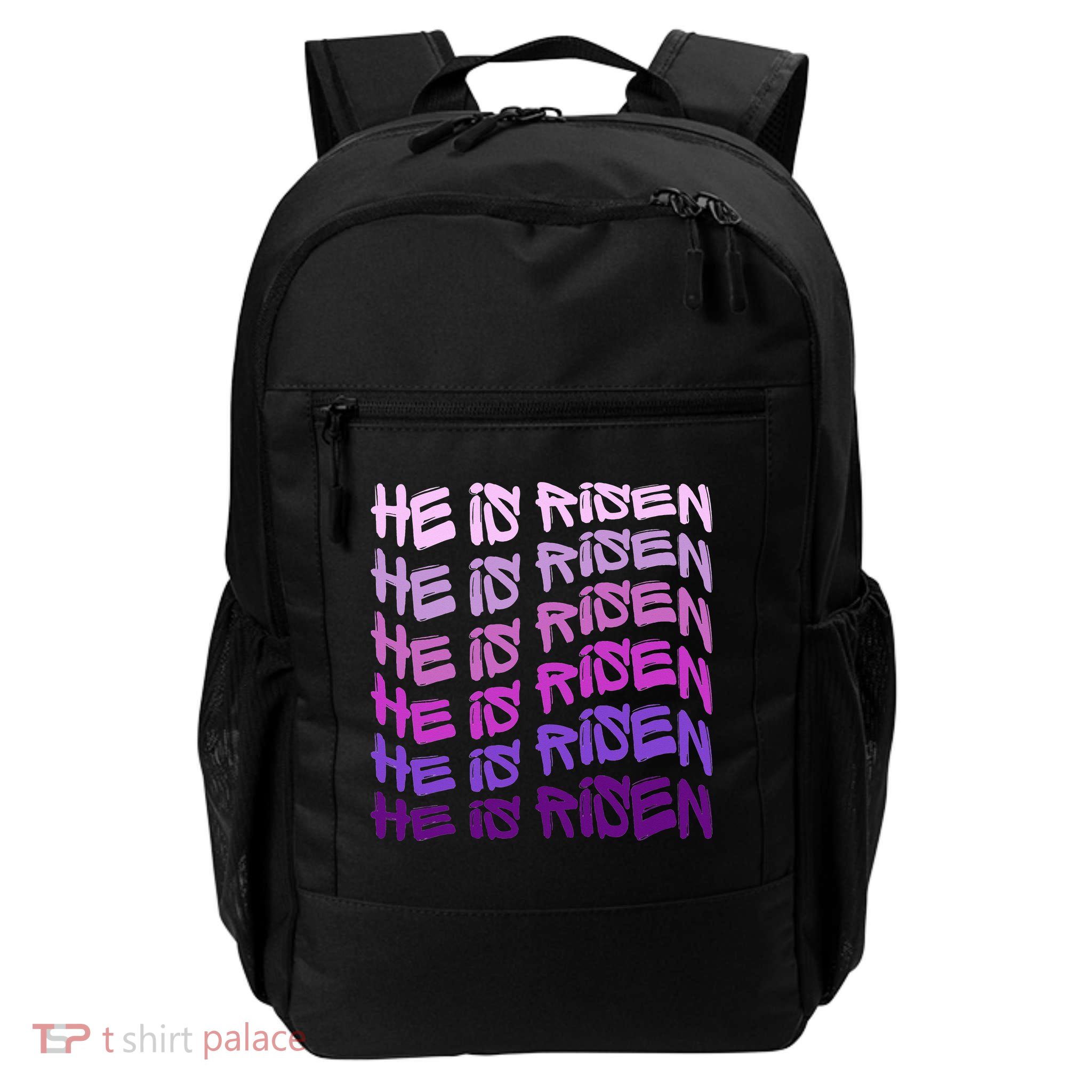 He Is Risen, Easter He Is Risen, He Is Risen Apparel, Jesus Backpack