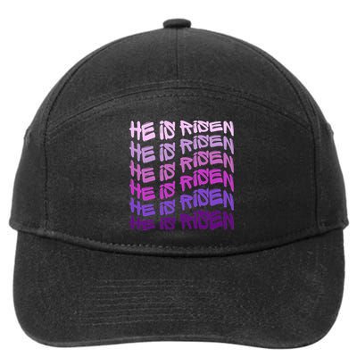 He Is Risen, Easter He Is Risen, He Is Risen Apparel, Jesus 7-Panel Snapback Hat