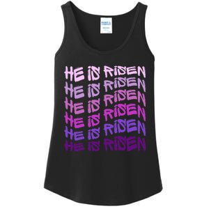 He Is Risen, Easter He Is Risen, He Is Risen Apparel, Jesus Ladies Essential Tank