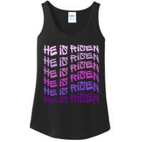 He Is Risen, Easter He Is Risen, He Is Risen Apparel, Jesus Ladies Essential Tank