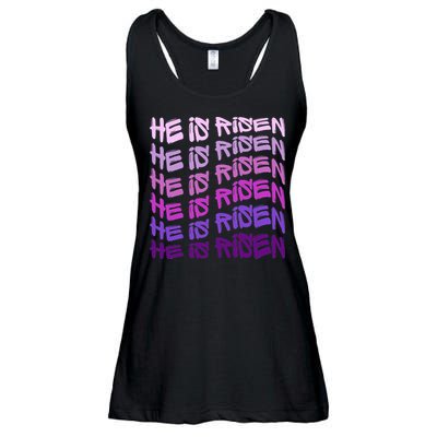 He Is Risen, Easter He Is Risen, He Is Risen Apparel, Jesus Ladies Essential Flowy Tank