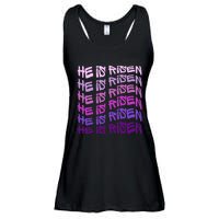 He Is Risen, Easter He Is Risen, He Is Risen Apparel, Jesus Ladies Essential Flowy Tank