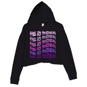 He Is Risen, Easter He Is Risen, He Is Risen Apparel, Jesus Crop Fleece Hoodie