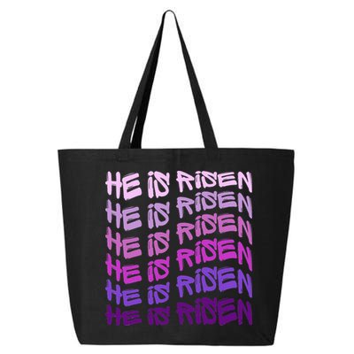 He Is Risen, Easter He Is Risen, He Is Risen Apparel, Jesus 25L Jumbo Tote