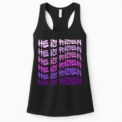 He Is Risen, Easter He Is Risen, He Is Risen Apparel, Jesus Womens Tank Top