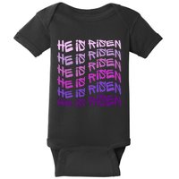 He Is Risen, Easter He Is Risen, He Is Risen Apparel, Jesus Baby Bodysuit