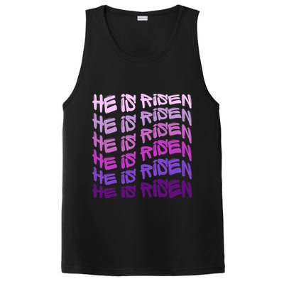He Is Risen, Easter He Is Risen, He Is Risen Apparel, Jesus PosiCharge Competitor Tank
