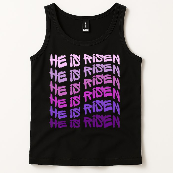 He Is Risen, Easter He Is Risen, He Is Risen Apparel, Jesus Tank Top