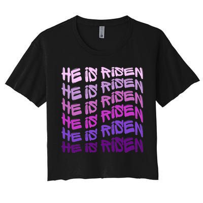 He Is Risen, Easter He Is Risen, He Is Risen Apparel, Jesus Crop Top