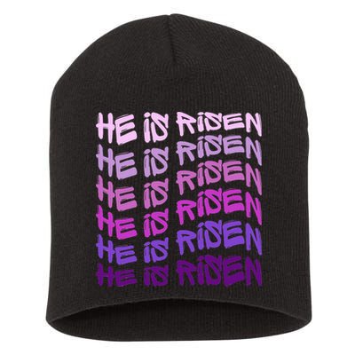He Is Risen, Easter He Is Risen, He Is Risen Apparel, Jesus Short Acrylic Beanie