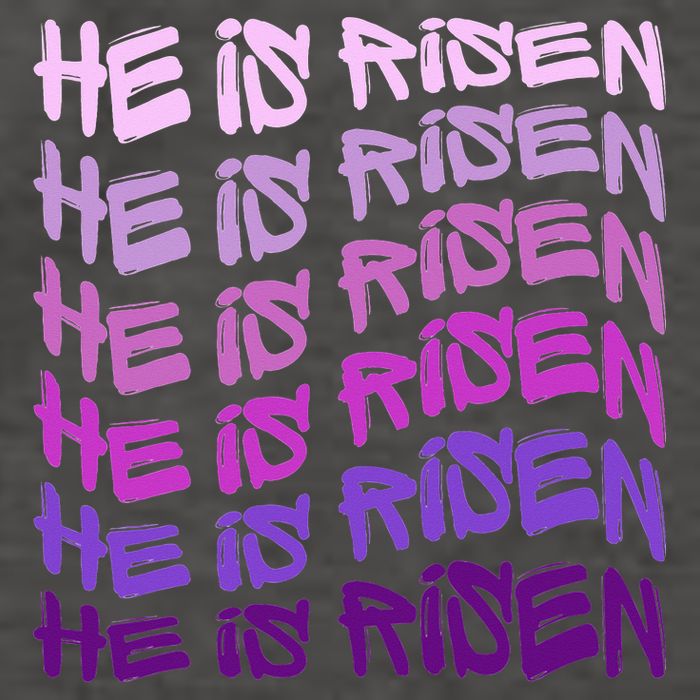 He Is Risen, Easter He Is Risen, He Is Risen Apparel, Jesus Vector Backpack