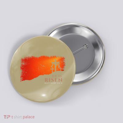 He Is Risen Matthew 286 Jesus Christ Cross Gift Button