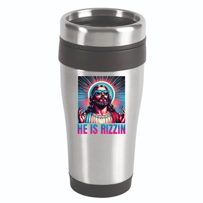 He Is Rizzin Jesus 16oz Travel Tumbler