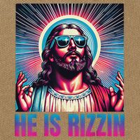 He Is Rizzin Jesus Cotton Canvas Backpack