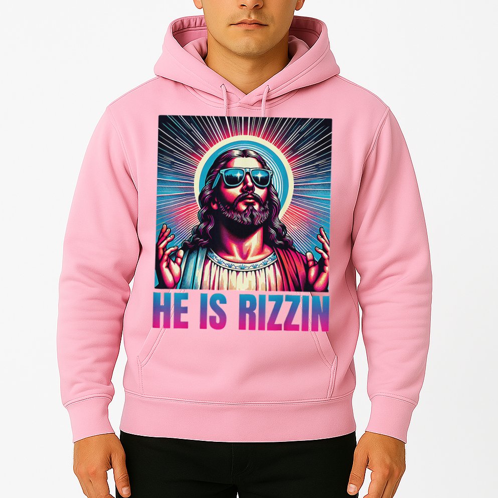 He Is Rizzin Jesus Hoodie