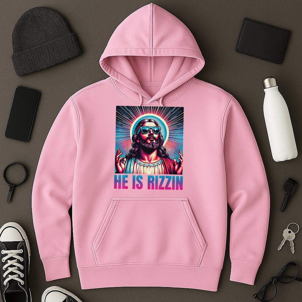 He Is Rizzin Jesus Hoodie