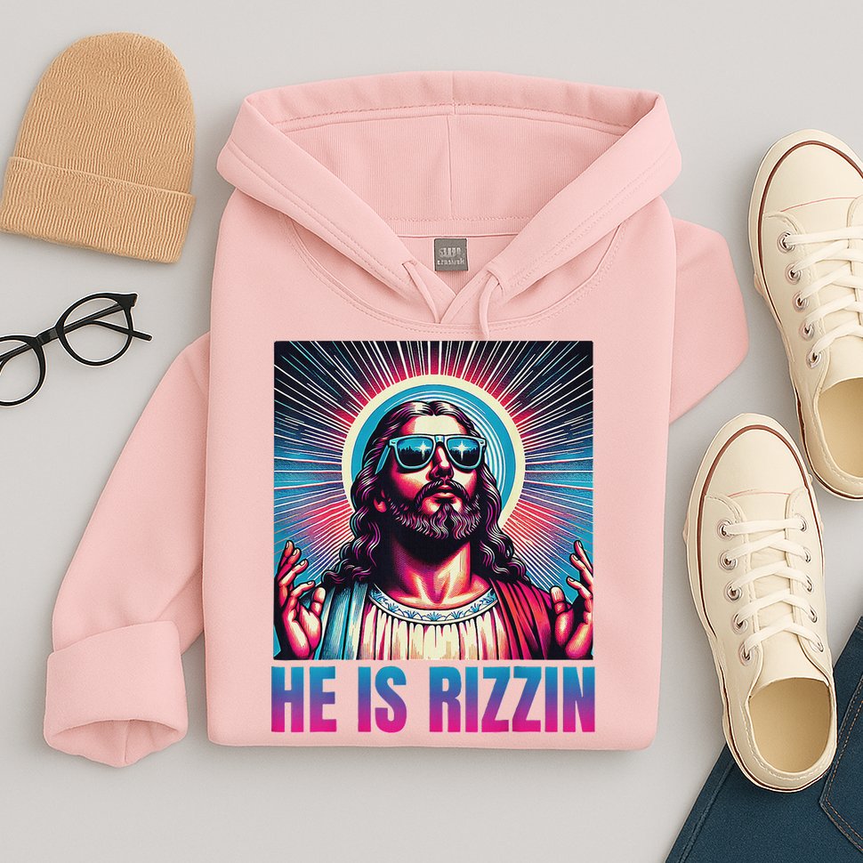 He Is Rizzin Jesus Hoodie