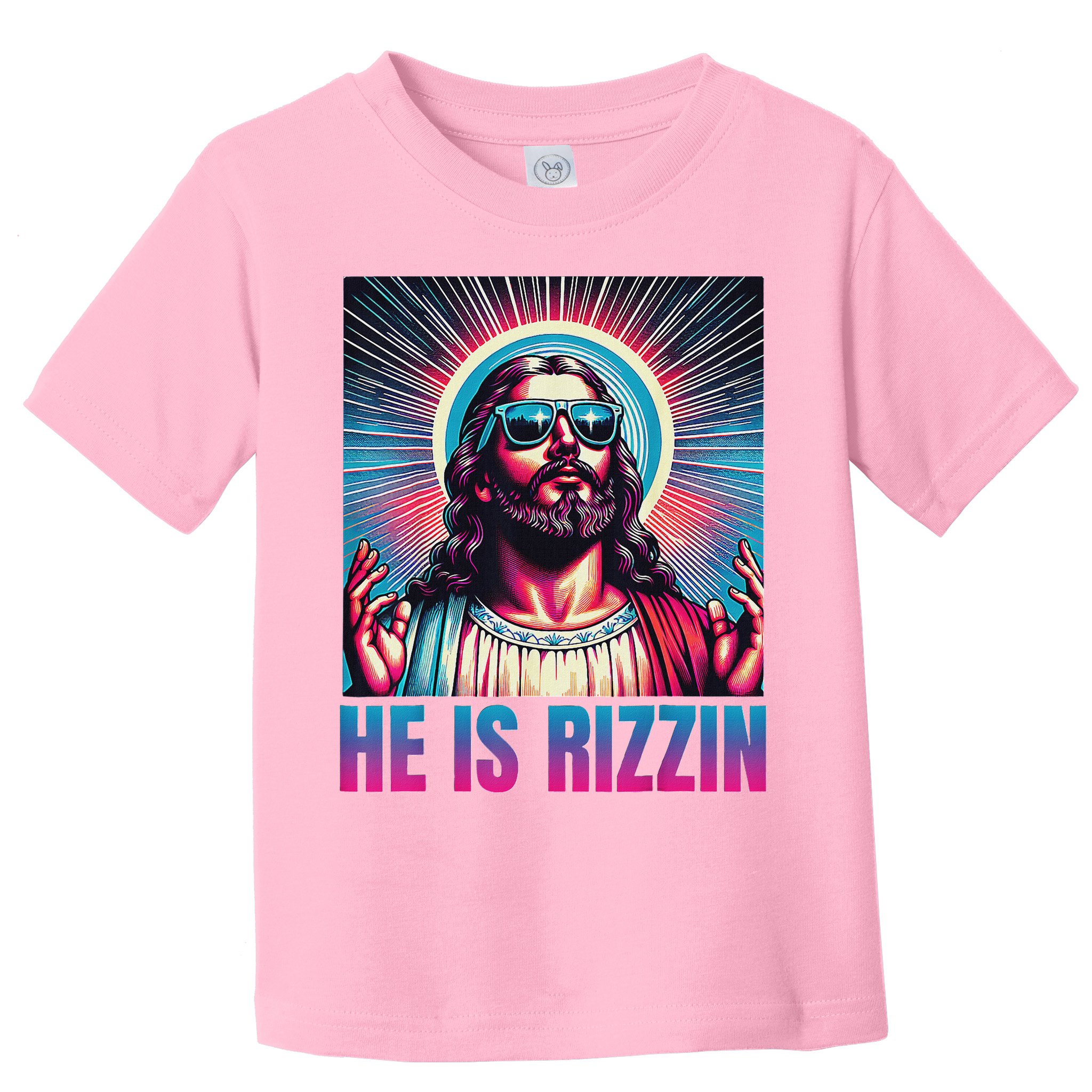 He Is Rizzin Jesus Toddler T-Shirt