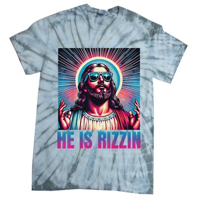 He Is Rizzin Jesus Tie-Dye T-Shirt