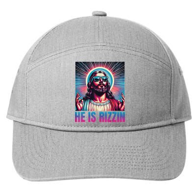 He Is Rizzin Jesus 7-Panel Snapback Hat
