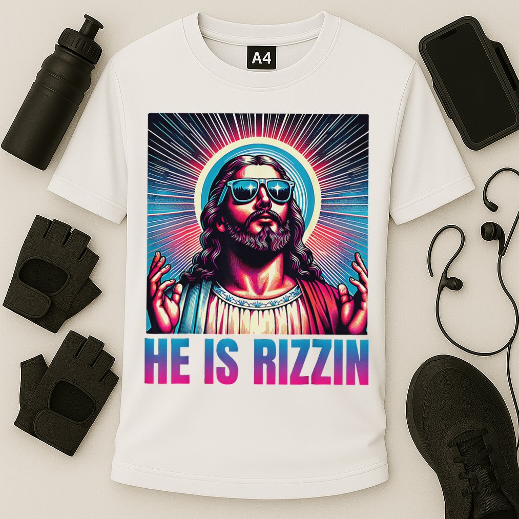 He Is Rizzin Jesus Performance Shirt