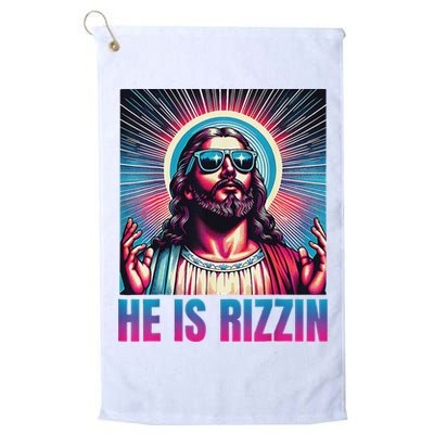 He Is Rizzin Jesus Golf Towel