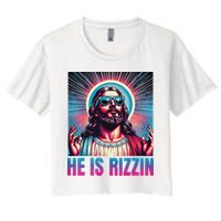 He Is Rizzin Jesus Crop Top