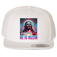 He Is Rizzin Jesus Wool Snapback Cap