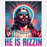 He Is Rizzin Jesus Wool Snapback Cap