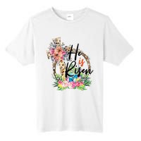 He Is Risen Cross Jesus Easter Christians Leopard Tall Fusion ChromaSoft Performance T-Shirt