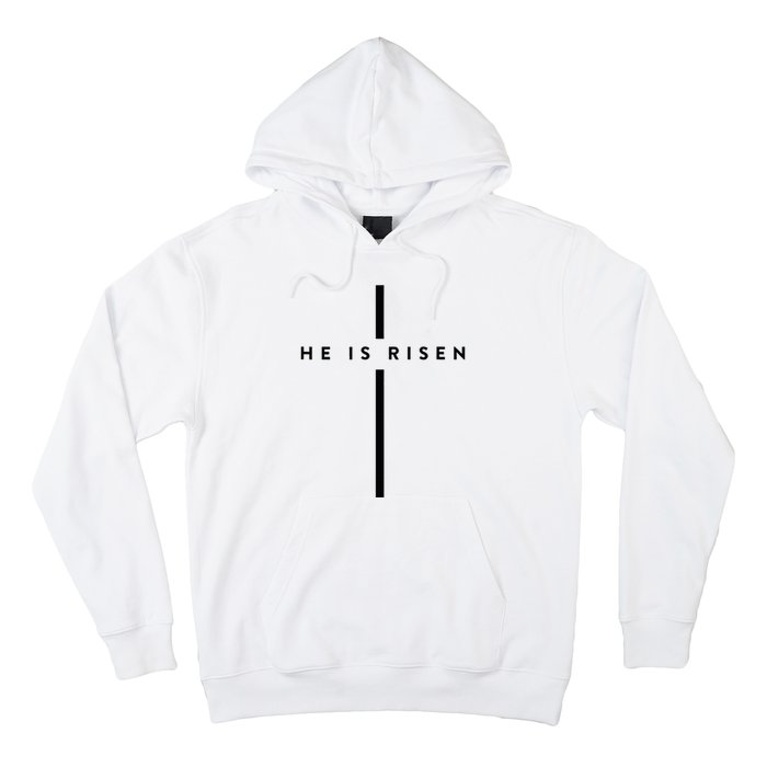 He Is Risen Cross Jesus Easter Day Christians Hoodie